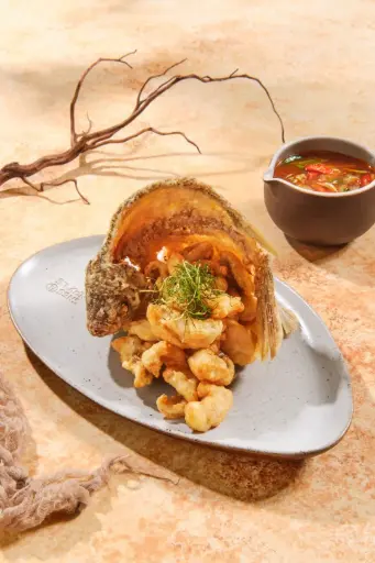 Ikan Gurame Goreng Saos Padang